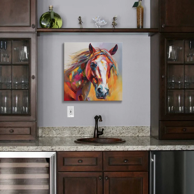 Horse Portrait Canvas Print